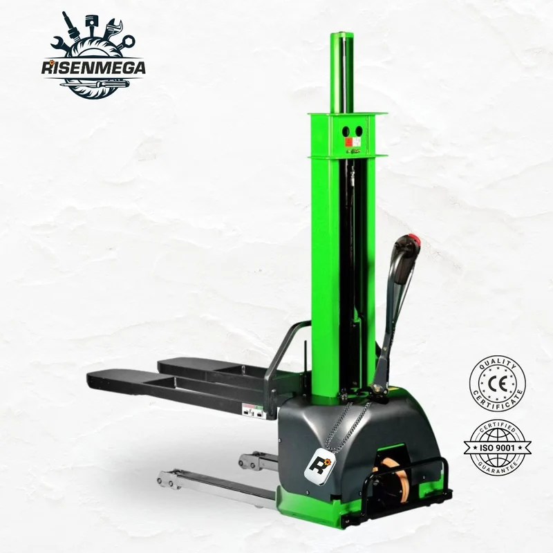 Vollelektrischer Mitgänger-Palettenstapler 700-1500 kg