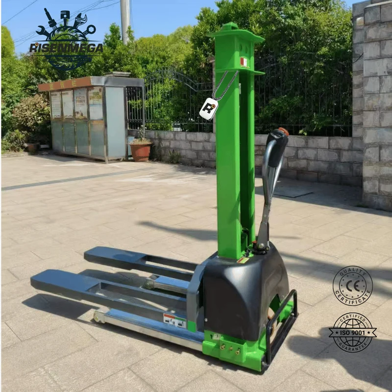 Vollelektrischer Mitgänger-Palettenstapler 700-1500 kg