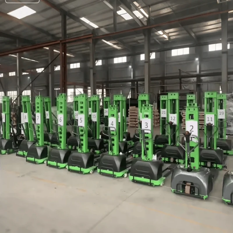 Vollelektrischer Mitgänger-Palettenstapler 700-1500 kg