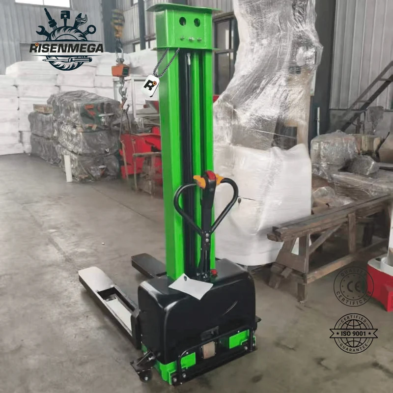 Vollelektrischer Mitgänger-Palettenstapler 700-1500 kg