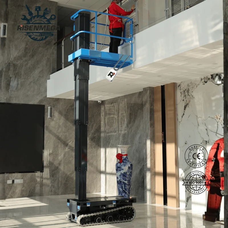 RM4C-6110 Elektrische Raupen-Vertikalmastarbeitsbühne | CE- und UL-zertifiziert