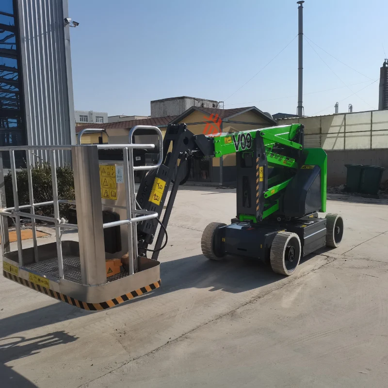 Hochwertige elektrische Gelenkteleskoparbeitsbühne mit Curl-Arm, 9–20 m
