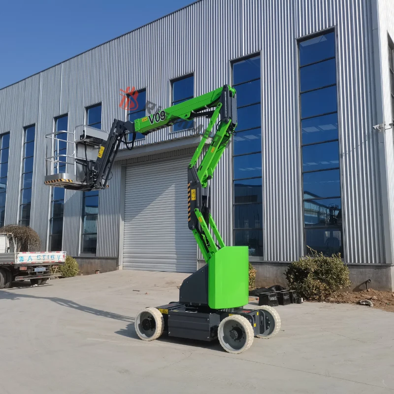 Hochwertige elektrische Gelenkteleskoparbeitsbühne mit Curl-Arm 14 16M