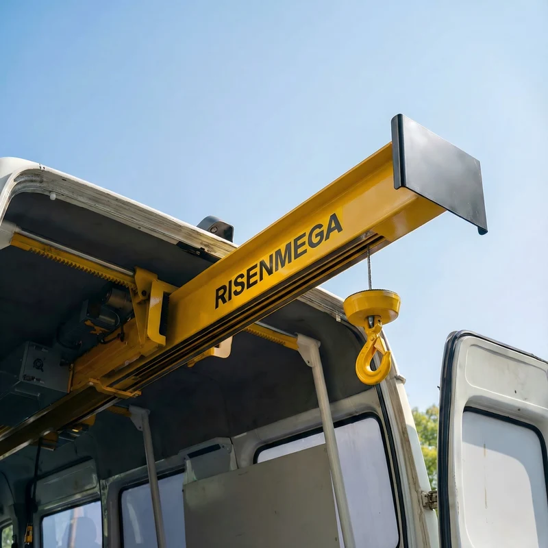Elektrischer Transporterkran | Innenliegender, dachmontierter Hebezeug für Transporter