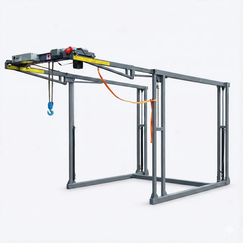 Elektrischer Schwerlast-Transporterkran | Ausziehbares Ladesystem für Container