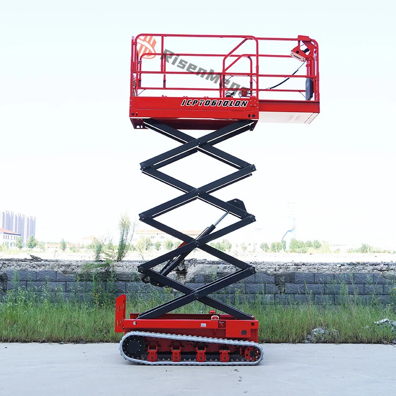 Hydraulische Scherenhebebühne aus Gummiraupen 8M