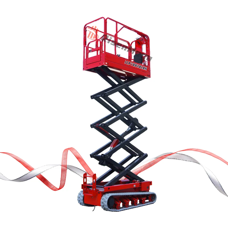 Hydraulische Scherenhebebühne aus Gummiraupen 8M