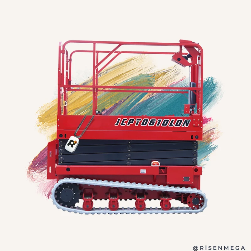 Hydraulik-Scherenhebebühne aus Gummiraupen 6-8M