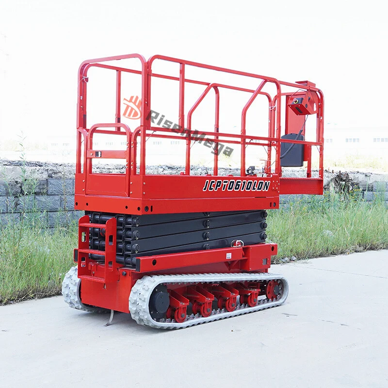Hydraulik-Scherenhebebühne aus Gummiraupen 6-8M