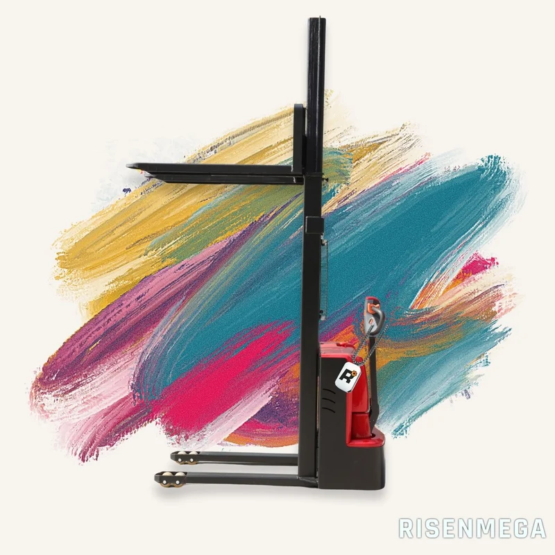 Normaler 1.5-Tonnen-Elektrostapler mit Deichsel, geeignet für enge Räume