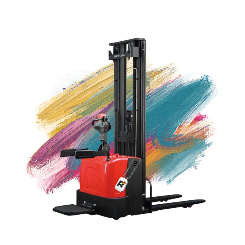 Standard-Stapler mit 1.5 Tonnen Hubhöhe, Vorwärtskippen und Rückwärtsschieben, Fahrer im Stehen