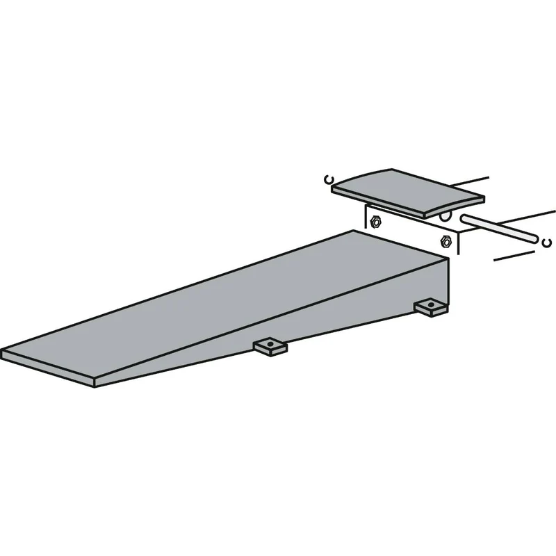 Ravaglioli Auffahrrampen Satz bodenaufliegend (1800 mm, mit Radfreiheber)