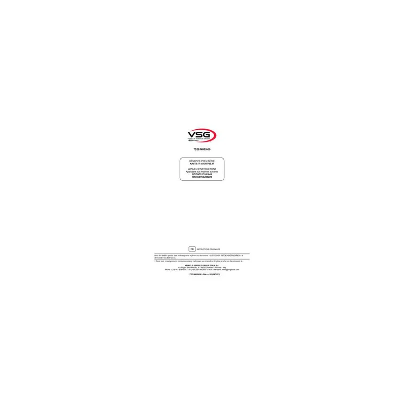 Ravaglioli Reifenmontiermaschine G10760.17