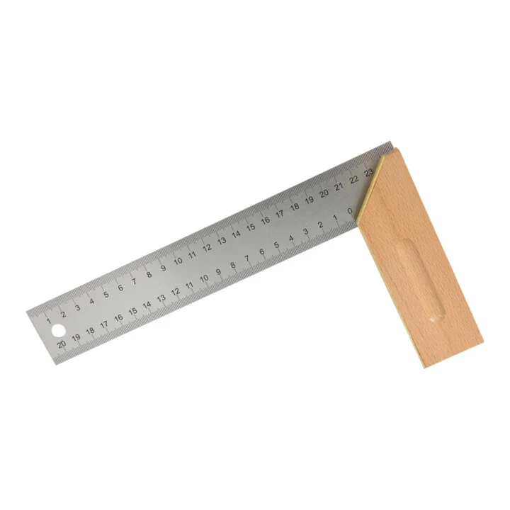 STIER Anschlagwinkel, Schreinerwinkel, 90° / 45°, Messwinkel 250-300 mm