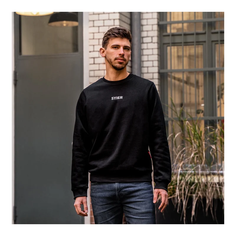 STIER Sweater div. Modelle, Größe S-XXL, unisex, 80% Baumwolle, bequemer Schnitt