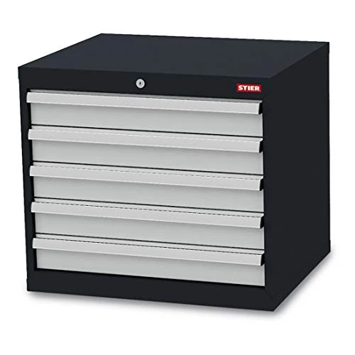 STIER Schubladenschrank mit 5 Schubladen BxTxH 600x575x620 mm