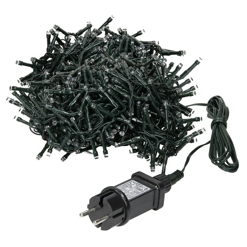 ECD Germany | LED Lichtervorhang IP44 LED Weihnachtsbeleuchtung Weihnachtsdeko Lichterkette Innen/Außen Clusterlichterkette