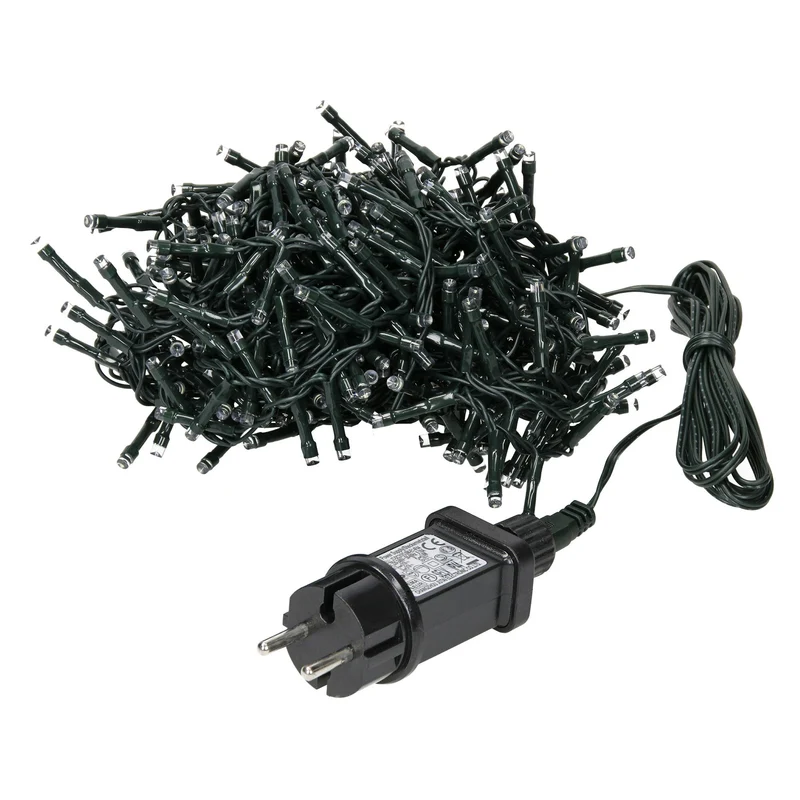 ECD Germany | LED Lichtervorhang IP44 LED Weihnachtsbeleuchtung Weihnachtsdeko Lichterkette Innen/Außen Clusterlichterkette