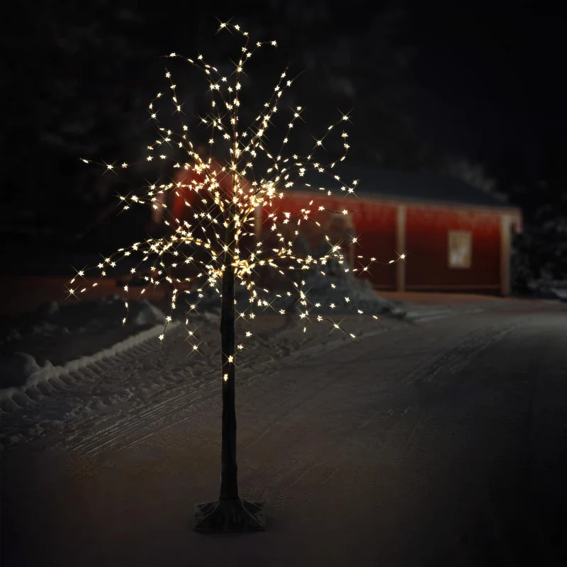 ECD Germany | LED Weihnachtsbaum mit warmweißen LEDs Künstlicher Dekobaum mit Lichterkette, Weihnachtsbeleuctung