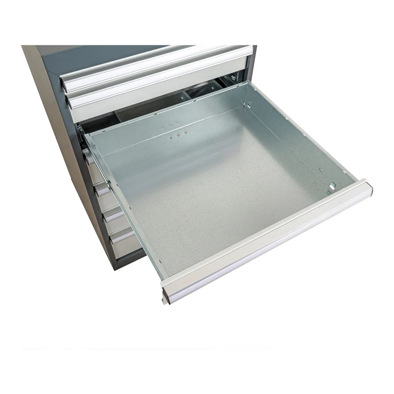 STIER Schubladenschrank mit 4 Schubladen BxTxH 600x575x620 mm, anthrazitgrau/lichtgrau, RAL 7016 / RAL 7035