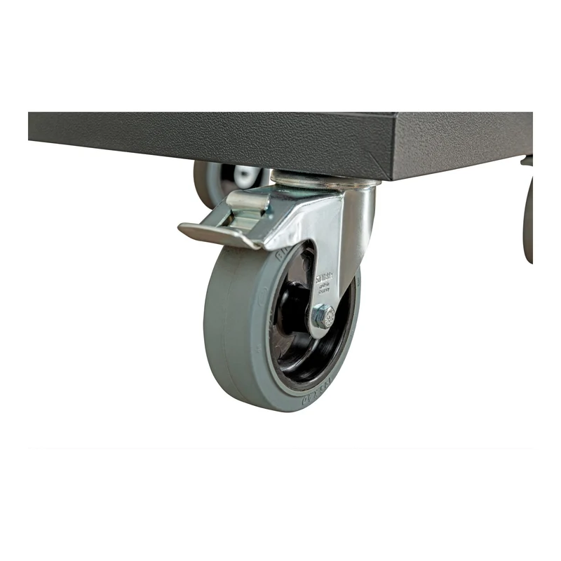 STIER Mobiler Schubladenschrank mit 6 Schubladen BxTxH 600x575x1090 mm, anthrazitgrau/lichtgrau, RAL 7016 / RAL 7035