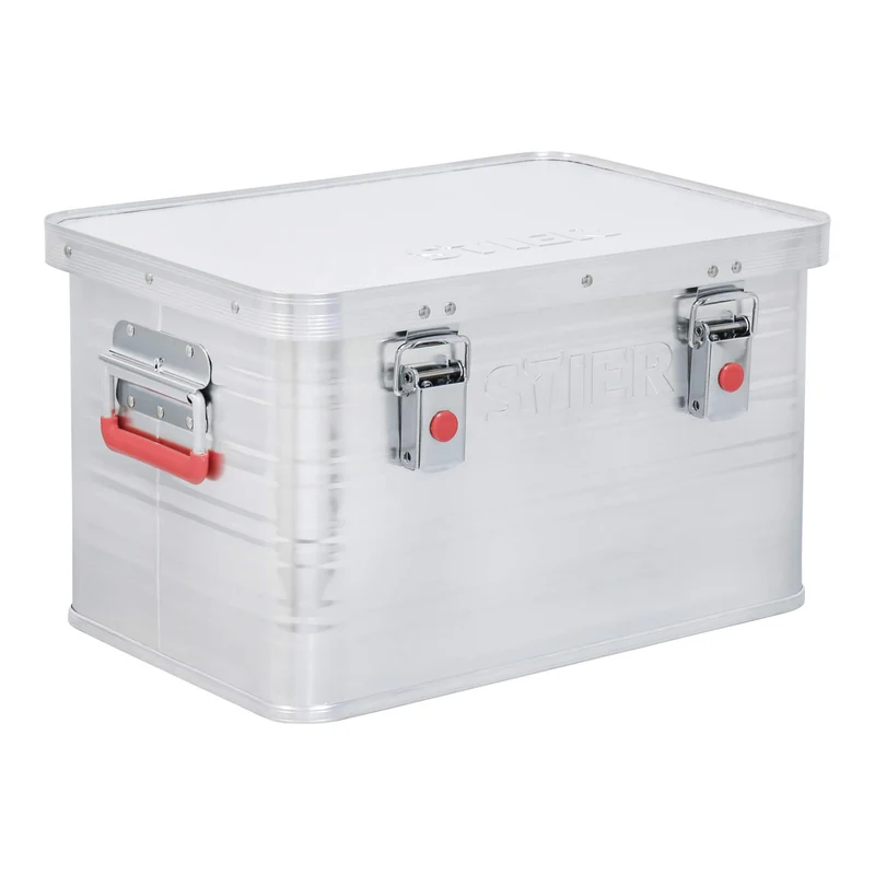 STIER Alubox Aluminiumbox Transportkiste Staub und Spritzwasserschutz div Größen