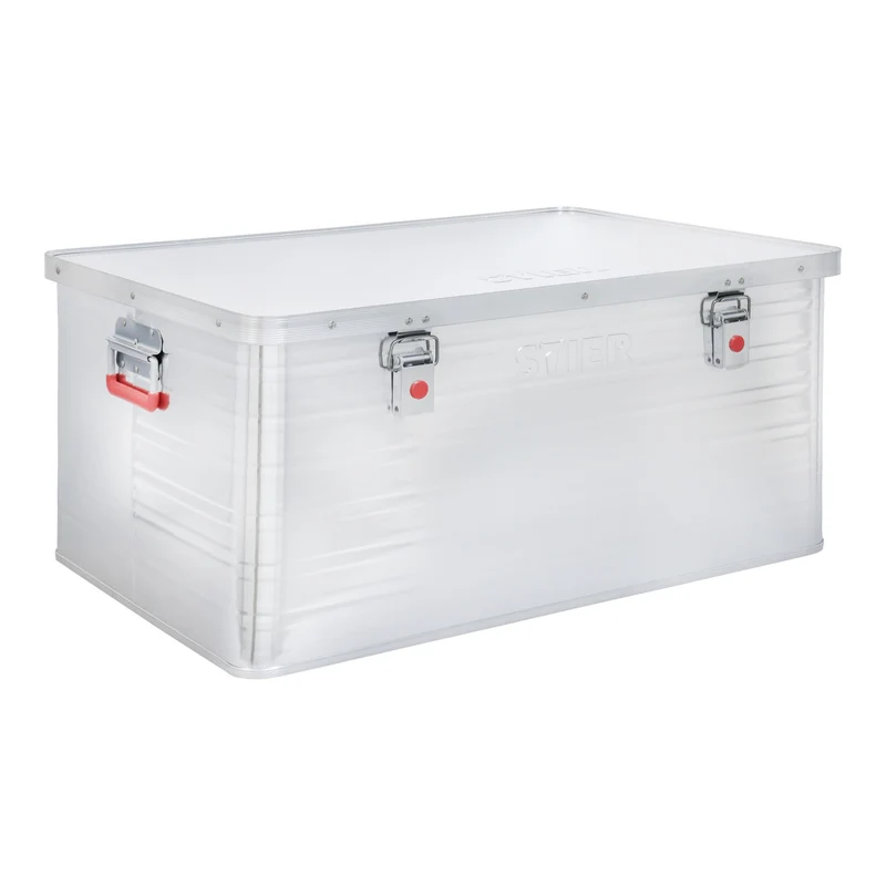 STIER Alubox Aluminiumbox Transportkiste Staub und Spritzwasserschutz div Größen
