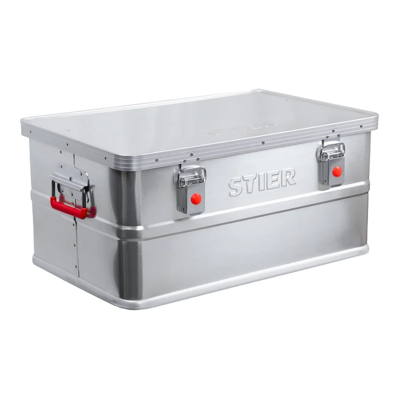 STIER Alubox Aluminiumbox Transportkiste Staub und Spritzwasserschutz div Größen