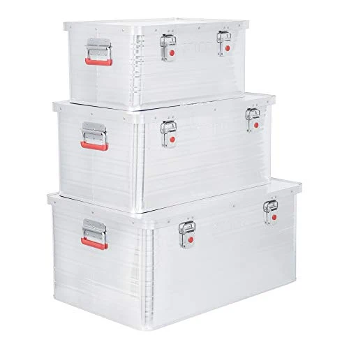 STIER Alubox Aluminiumbox Transportkiste Staub und Spritzwasserschutz div Größen