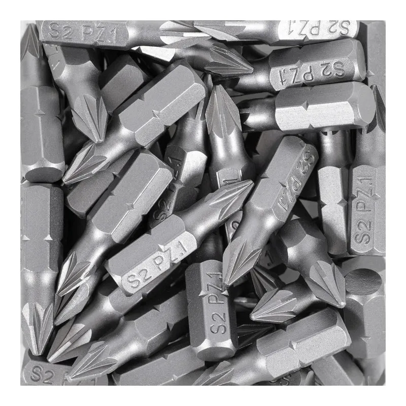 STIER Pozidriv-Bit-Großpackung PZ1 | PZ2 50 Stk Bitset Bitsatz