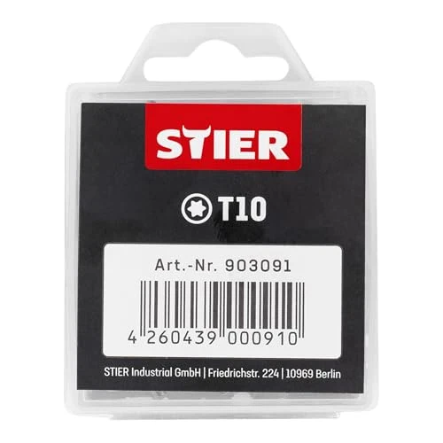 STIER TORX-Bit-Großpackung 50 Bits Bits T 15 - T 30 Länge 25 mm Profi Werkzeug