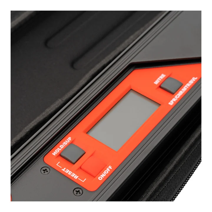 STIER Digitaler Winkelmesser SDW 450 LCD-Display ±0,1° Aluminium 450 mm