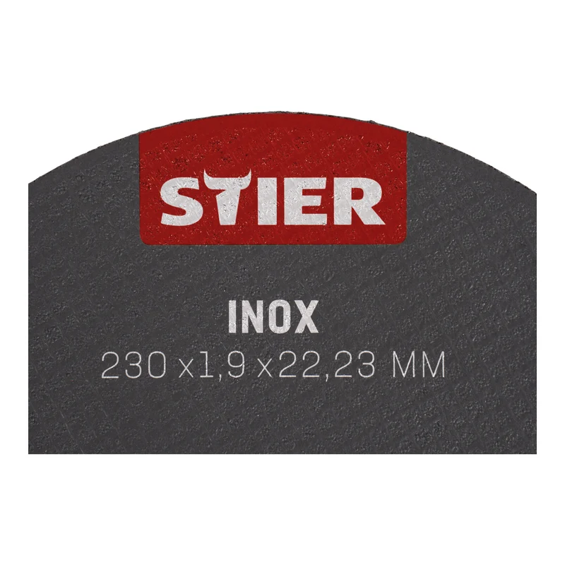 STIER Trennscheibe 230 x 1,9 x 22,23 gerade Inox/Edelstahl