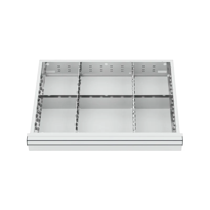 STIER Schubladeneinteilung Metalleinteilung BLH 100/125 mm Innenmaß 600x450 mm 6