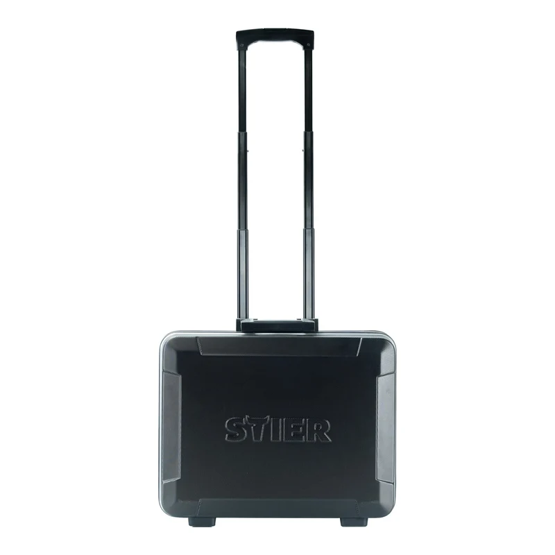 STIER Werkzeugkoffer Trolley leer schwarzer Werkzeugkasten 6,5 kg