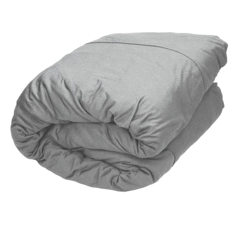 Autoabdeckung für Kompaktwagen 405x155x125 cm Grau aus Vliesstoff