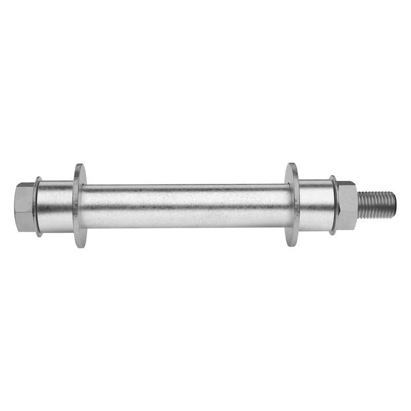 Schubkarrenrad luftbereift 390 mm 4.80/4.00-8 mit Achse Rot aus PU