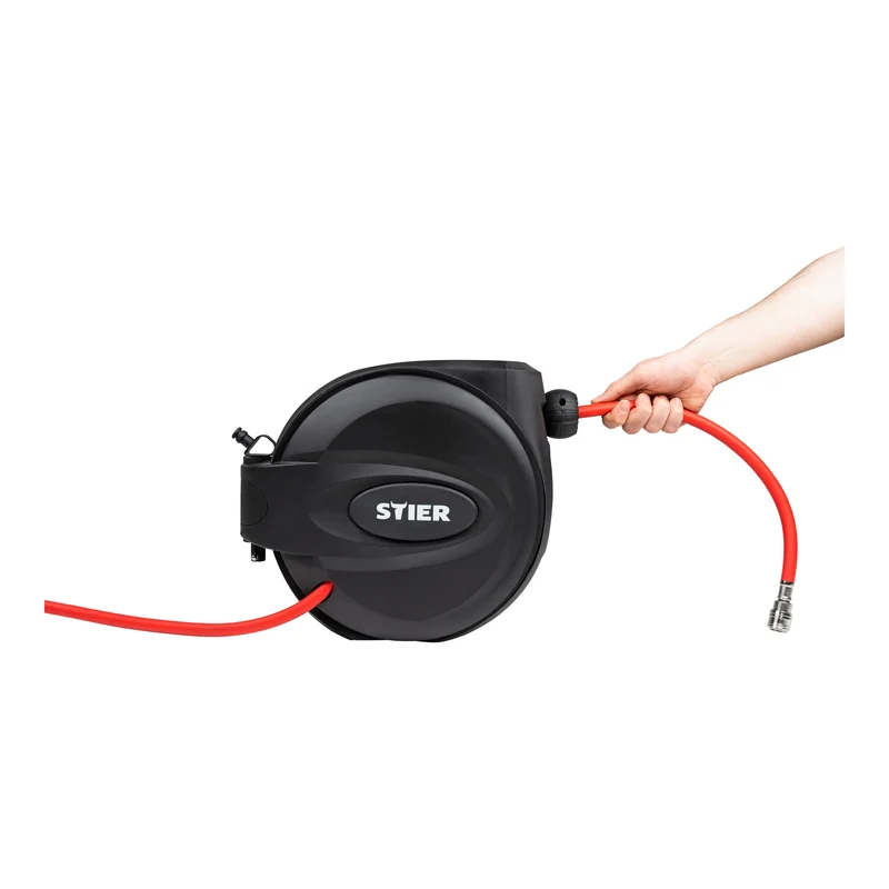 STIER Druckluft-Schlauchtrommel SST-15 Druckluftschlauch Schlauchaufroller 15m