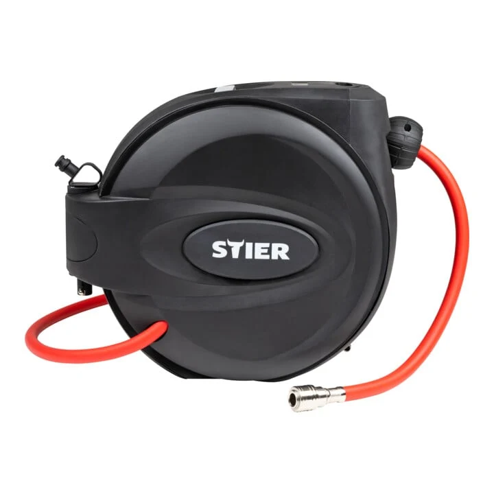 STIER Druckluft-Schlauchtrommel SST-15 Druckluftschlauch Schlauchaufroller 15m