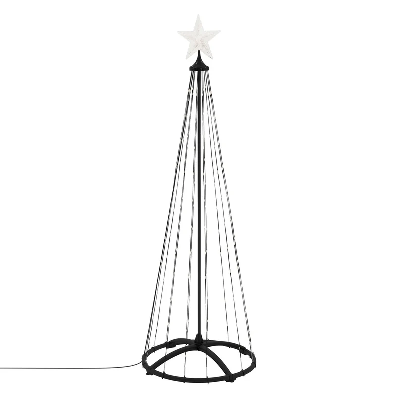 ECD Germany | LED Weihnachtsdeko Baum Außen mit warmweißen LEDs