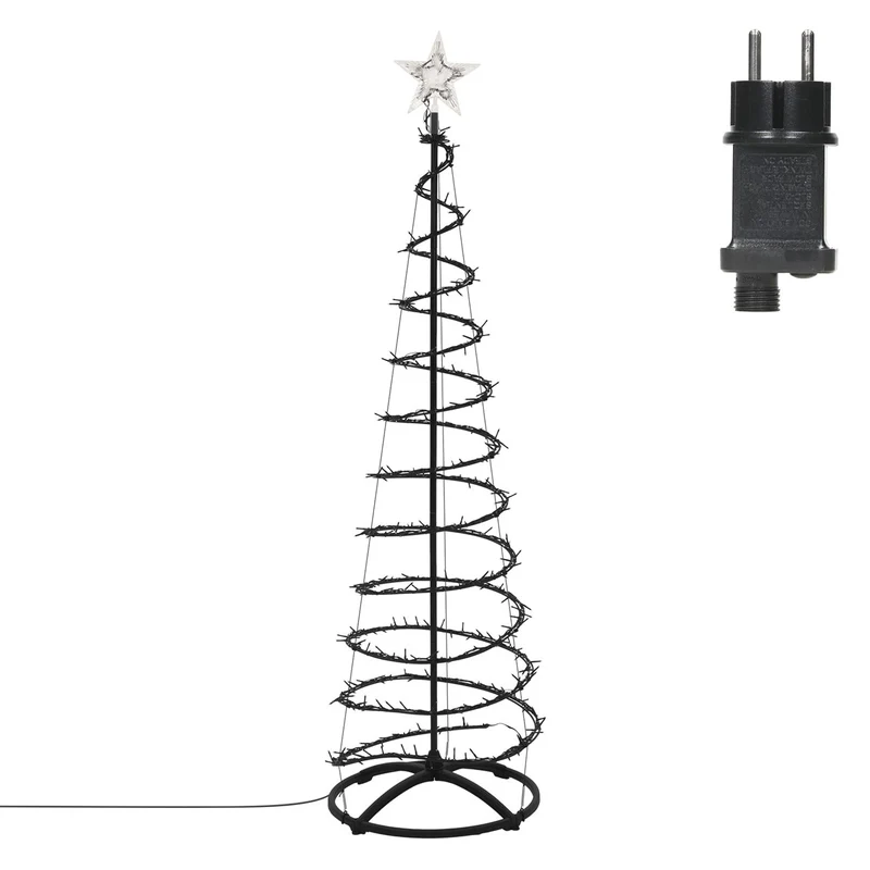 ECD Germany | LED Weihnachtsbaum mit Lichterkette, Weihnachtsdeko Innen/Außen, Warmweiß LEDs, Tannenbaum Lichterbaum Weihnachtsbeleuchtung