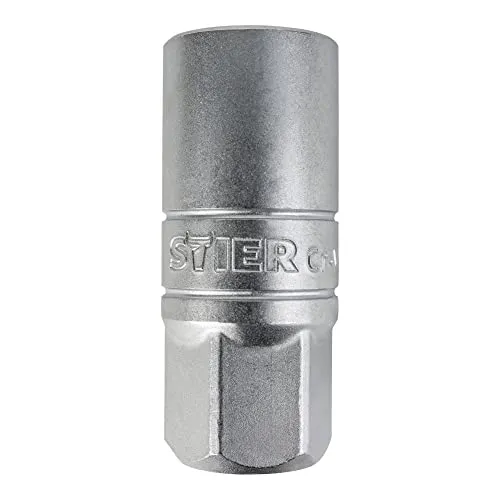 STIER Zündkerzen-Steckschlüsseleinsatz 1/2 u. 3/8, SW 18 mm Zündkerzenschlüssel