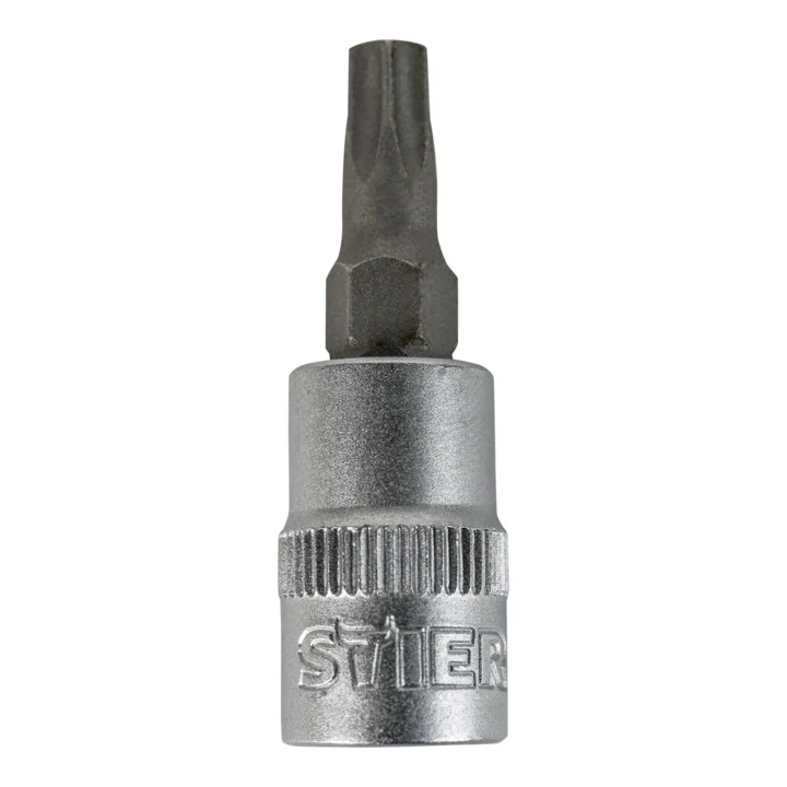 STIER Torx-Bit-Steckschlüsseleinsatz 1/4" mit Bohrung Torx 8-30 Dreher Einsatz