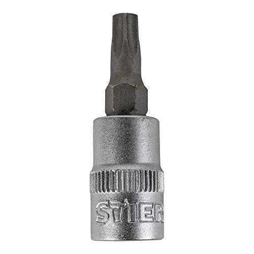 STIER Torx-Bit-Steckschlüsseleinsatz 1/4" mit Bohrung Torx 8-30 Dreher Einsatz