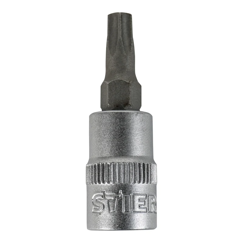 STIER Torx-Bit-Steckschlüsseleinsatz 1/4" mit Bohrung Torx 8-30 Dreher Einsatz