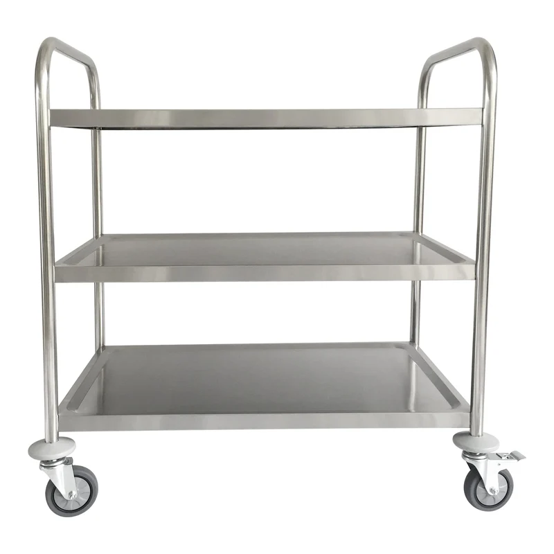 STIER Edelstahl Servierwagen