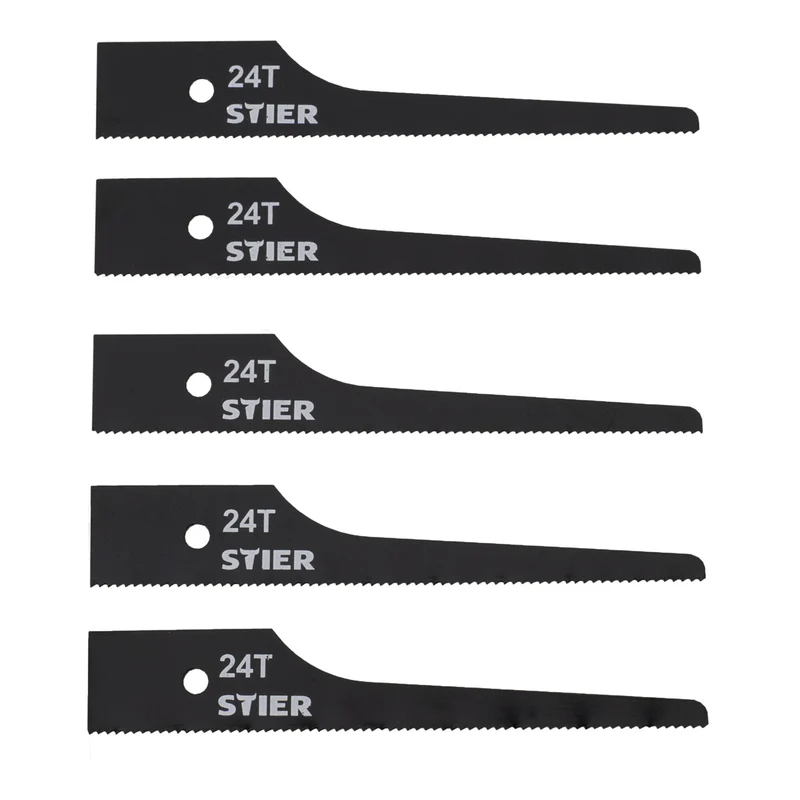 STIER Stichsägeblatt für STS-100 24 Zähne 5 Stk