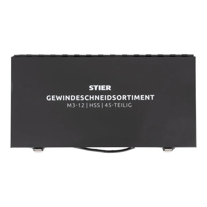STIER Gewindeschneid Set mit Gewindebohrern unterschiedliche Größen