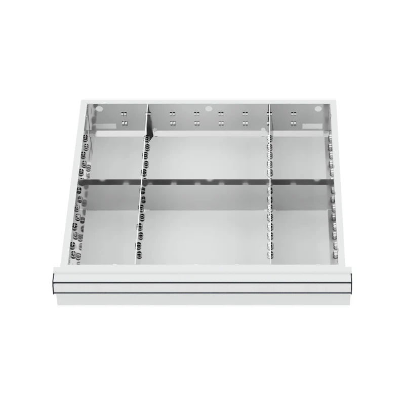 STIER Schubladeneinteilung Metalleinteilung BLH 100/125 mm Innenmaß 500x450 mm 6