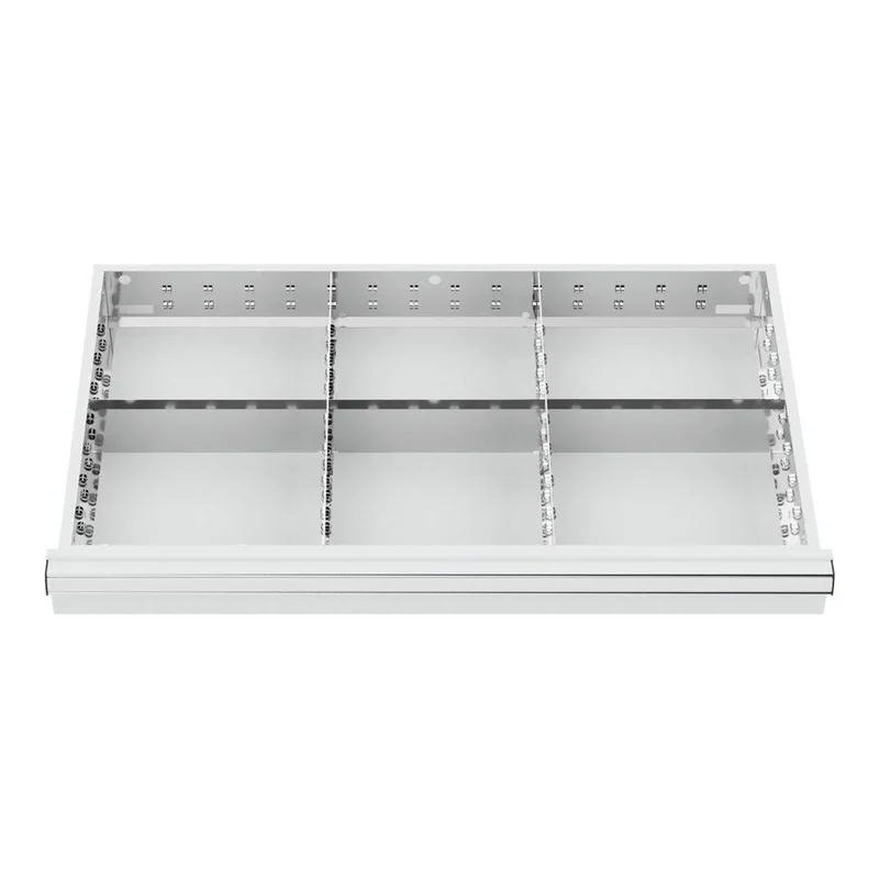 STIER Schubladeneinteilung Metalleinteilung BLH 75 mm Innenmaß 800x450 mm 6